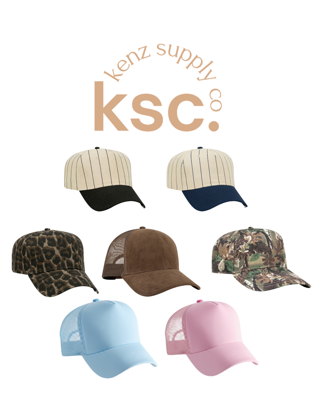 Cotton Canvas Hat - Specialty Prints | Classic Trucker Cap for Embroidery