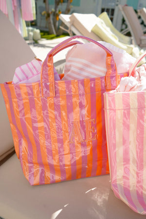 Hot Pink & Peach Stripe