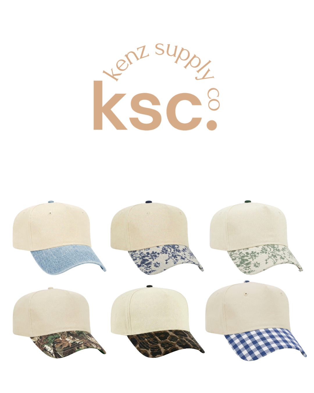 Cotton Canvas Hat - Specialty Bill Prints | Vintage Trucker Cap | Embroidery