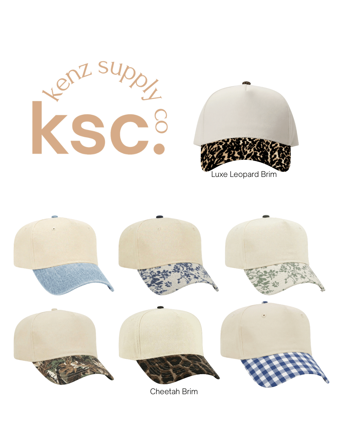 Cotton Canvas Hat - Specialty Bill Prints | Vintage Trucker Cap | Embroidery