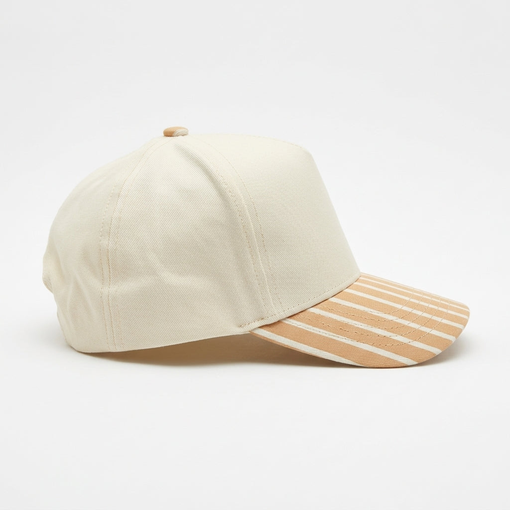 Canvas Hat - Specialty Bill Prints Stripes | Vintage Trucker Cap