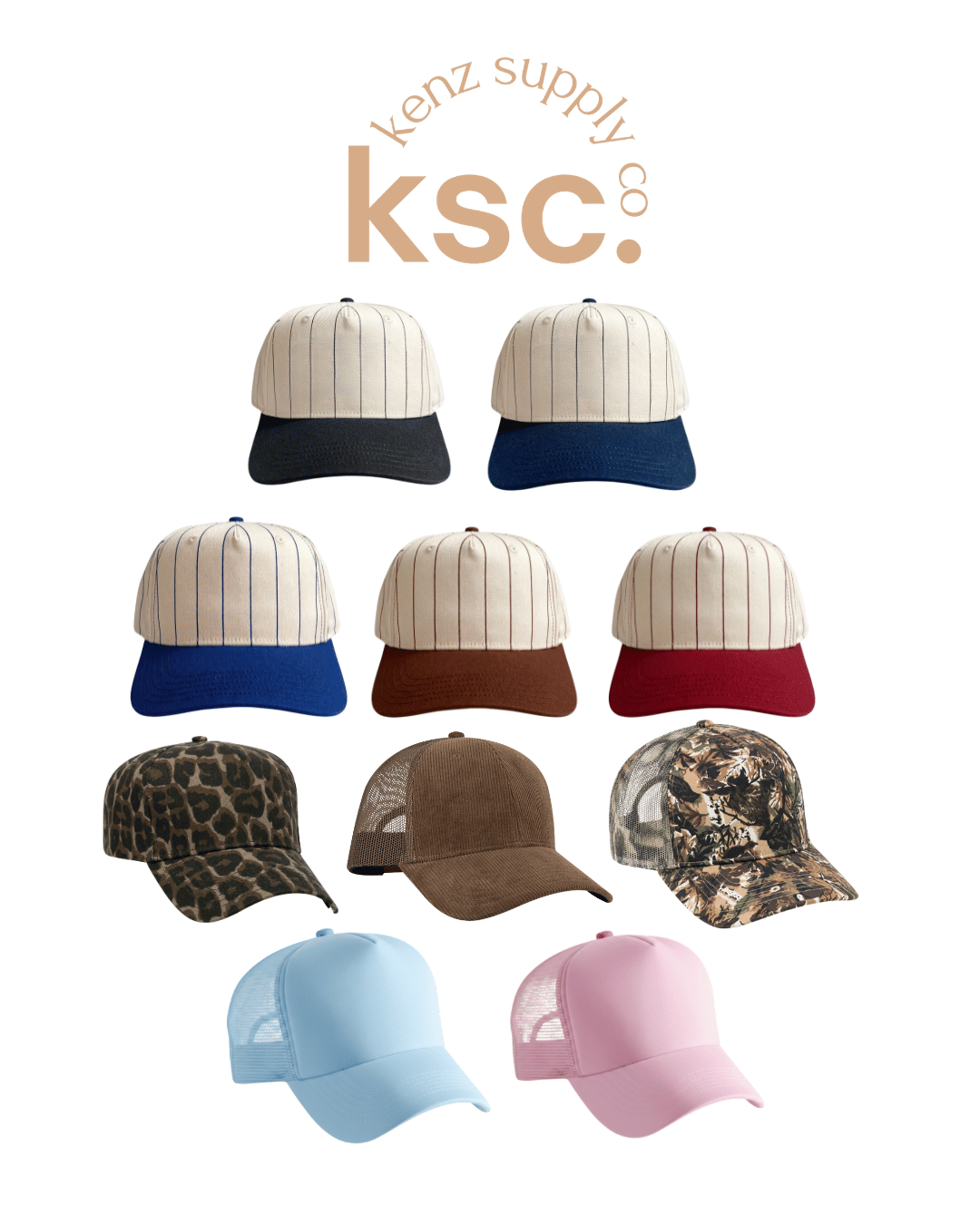 Cotton Canvas Hat - Specialty Prints | Classic Trucker Cap for Embroidery