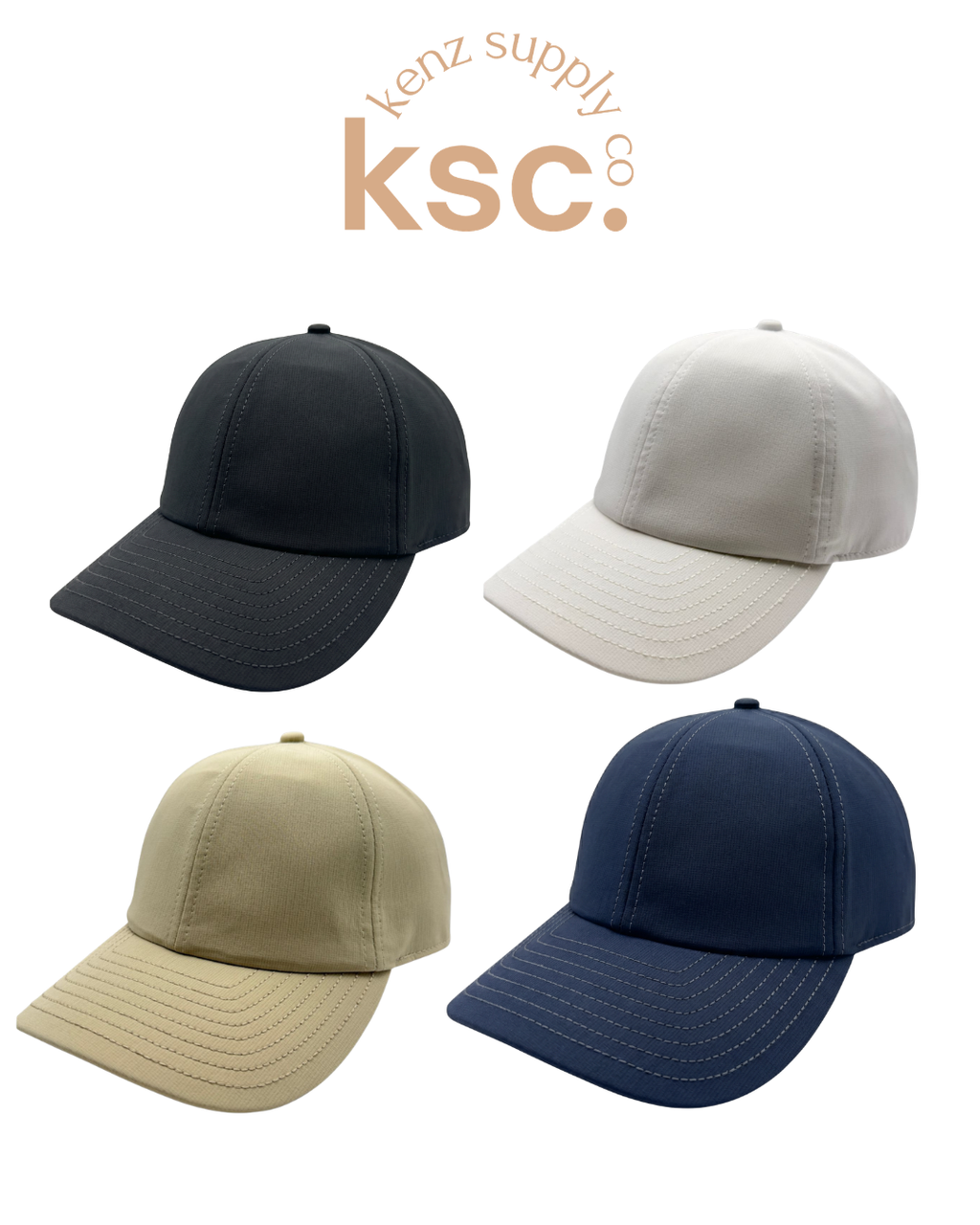Ultra 6 Panel Athletic Hat Velcro Back | Performance Fabric Hat