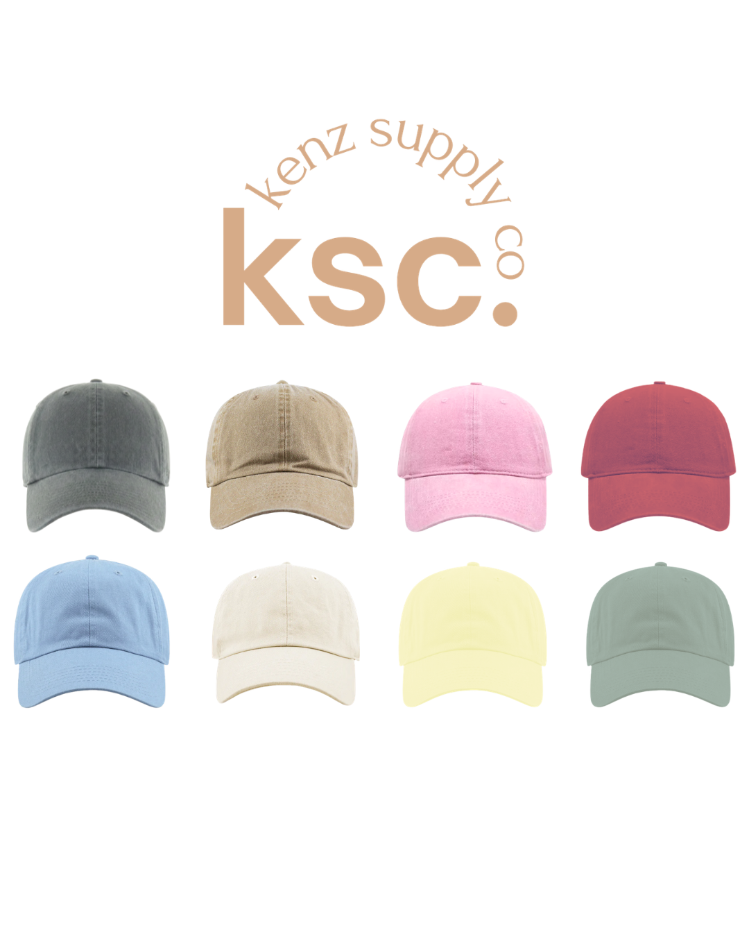 Dad Cap - Core Colors | Clasp Closure Soft Cotton Cap – Kenz Supply Co