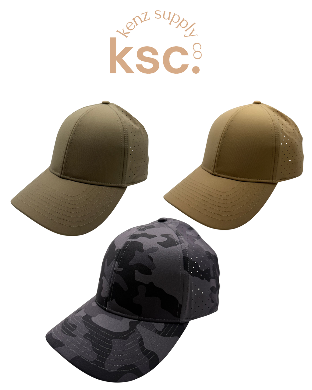 Premium Athletic Hat 6 Panel - Velcro Back | Performance Hat