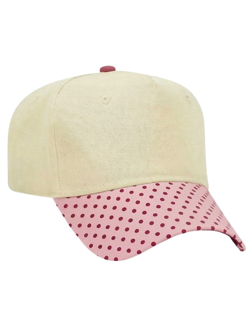 Canvas Hat - Specialty Bill Prints Polka Dots & Stripes