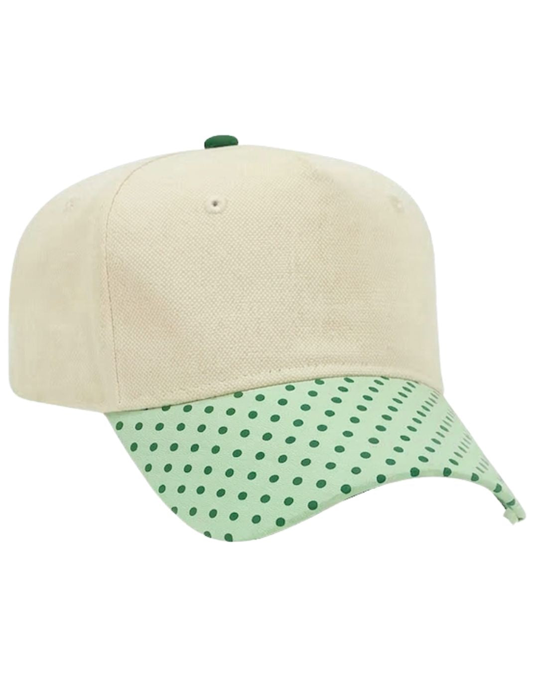 Canvas Hat - Specialty Bill Prints Polka Dots & Stripes