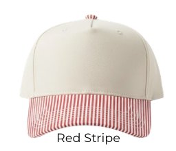 Canvas Hat - Specialty Bill Prints Polka Dots & Stripes