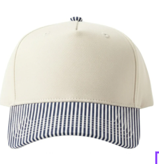 Canvas Hat - Specialty Bill Prints Polka Dots & Stripes
