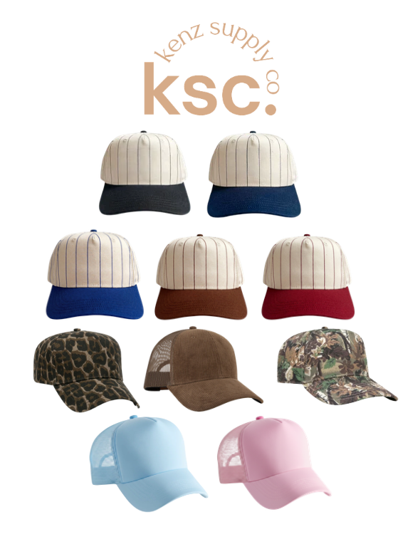 Cotton Canvas Hat - Specialty Prints | Classic Trucker Cap for Embroidery