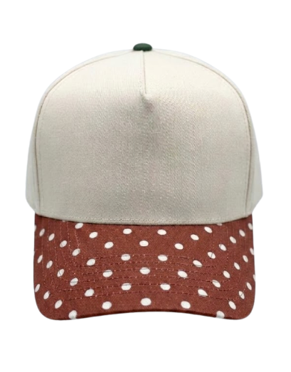 Canvas Hat - Specialty Bill Prints Polka Dots & Stripes | Vintage Trucker Cap